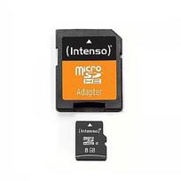 Intenso microSDHC, 8GB, Class 4 +Adapter 3403460