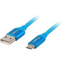Lanberg USB-A to Micro USB Quick Charge 3.0 Cable, 1.8m, Blue CA-USBM-20CU-0018-BL
