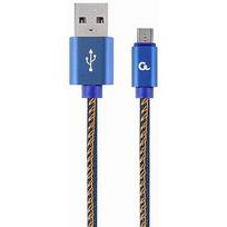 Gembird Premium Jeans, USB-A to MicroUSB, 2m CC-USB2J-AMmBM-2M-BL