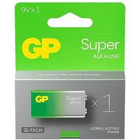 Gp Battery ALKALINE BATTERY 6LR61 9V GP SUPER 1PCS. 1604A21-SB1
