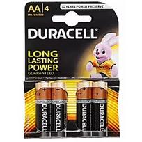 Duracell AA, Alkaline, x4 5000394076952