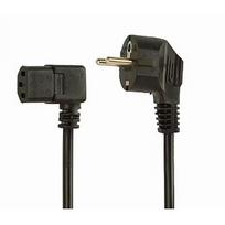 Gembird CABLE POWER ANGLED VDE 1.5M/PC-186A-VDE1B-1.5M PC-186A-VDE1B-1.5M