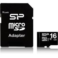 Silicon Power microSDHC, 16GB, Class 10, UHS-I, U1 +Adapter SP016GBSTH010V10SP