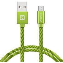 Swissten USB-A to Micro USB, 0.2m SW-QU-MICR-USB-0.2-GRE