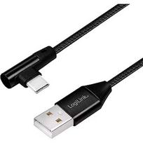 Logilink USB-A to USB-C, Angle, 0.3m CU0137