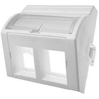 Alantec Adapter 45x45 2xRJ45 (convex angular) OS022
