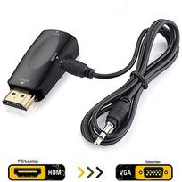 RoGer HDMI to VGA (+Audio) Converter black RO-HDMI2VGA-BK