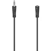 Hama Hama Audio Extension Cable, 3.5mm - 3.5mm, socket, 1,5 m, black - Cable 00205119