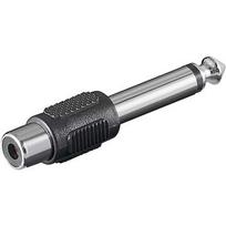 Goobay Adapter Jack 6,35->Cinch blue - Jack 6,35 mm-plug (2-Pin, Mono) 11118