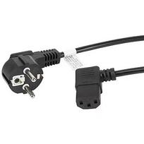 Lanberg Power Cable, IEC320 C13, Angle, 1.8m CA-C13C-12CC-0018-BK