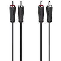 Hama Hama Audio Cable, 2 RCA - 2 RCA, 1.5 m, black - Cable 00205257