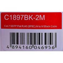 Unitek Ethernet Cable FLAT CAT 7 UTP 2m C1897BK-2M