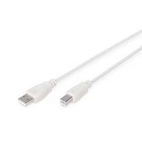 Assmann USB-A 2.0 to USB-B, 3m, White AK-300102-030-E