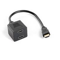 Lanberg HDMI to 2x HDMI Splitter, 20cm, Black AD-0019-BK