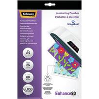 Fellowes Laminating Pouch 80µ, 216x303mm - A4, 25pcs 5396205