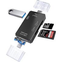 RoGer OTG USB-C/USB/microUSB Cardreader TF / SD + USB 2.0 RO-OTGREADERTFSD