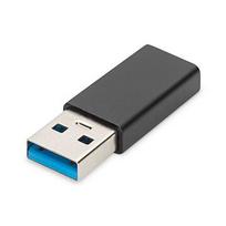 Digitus USB TYPE-C ADAPTER TYPE A TO C M/F 3A 5GB BLACK AK-300524-000-S