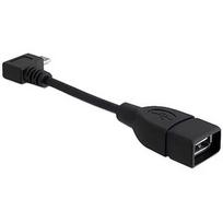 Delock microUSB OTG angled cable, 11 cm 83104