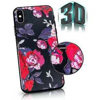 Mocco Flowers Back Case 3D for Apple Iphone 7 / 8 Black MO-FLO-APP-7/8/SE-BL