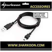 Sharkoon USB 2.0 A-B Mini black 3,0m 4044951015580