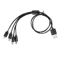 iBOX USB MULTI 4 IN 1 CABLE: 2X USB-C MICRO USB LIGTNING - COLOR CABLE IKUM4W1CLR