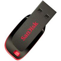 SanDisk Cruzer Blade, 16GB, Black & Red SDCZ50-016G-B35