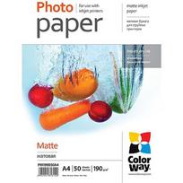 ColorWay Matte Photo Paper, 50 sheets, A4, 190 g/m² PM190050A4