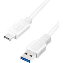 Logilink - USB 3.2 Gen1x1 cable, USB-A male to USB-C male, white, 2m CU0176