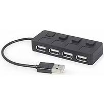 Gembird USB 2.0 4-port hub with switches UHB-U2P4-05