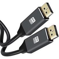 RoGer DisplayPort v1.4 8K UHD Cable 1.8m RO-DP8KHQ1.8M-BK