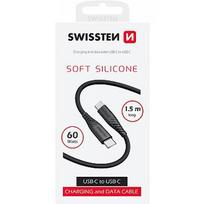 Swissten Soft Silicone Data Cable Usb-C / Usb-C / 1.5 M / 60w 71532010