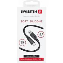 Swissten Soft Silicone Data Cable Usb / Usb-C / 1.5 M / 60w 71531010
