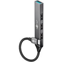 Goobay Slim 4-Port USB Hub, USB-C to USB-A, 5Gbit/s | 74457
