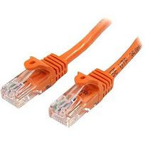 Startech 0.5M ORANGE CAT5E PATCH CABLE SNAGLESS ETHERNET CABLE - UTP 45PAT50CMOR