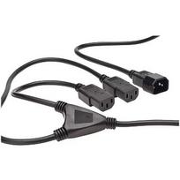 Digitus Y-Power Cable, C14 to 2x C13, 1.7m AK-440400-017-S
