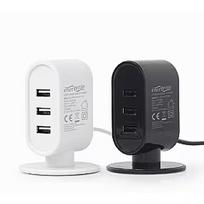 Gembird USB Desktop Charger Black/White Mix EG-U3C3A-01-MX