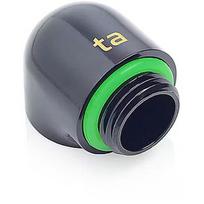 Bitspower Glorious Black G1/4" Matt Black 90-Degree IG1/4" Extender, 2pcs BPTA-F39-GB
