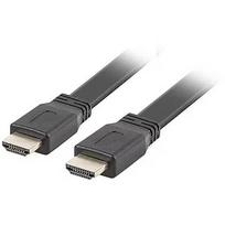 Lanberg HDMI 2.0 Flat Cable, 5m, Black CA-HDMI-21CU-0050-BK