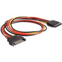 Delock Extension Cable Power SATA 15 Pin male > SATA 15 Pin female 50 cm 60132
