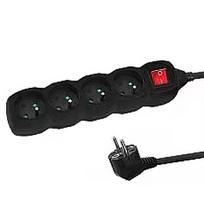 Esperanza ELK213K Power strip 4GN/3M Black ELK213K