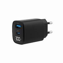Gembird CHARGER USB 30W 2PORT/TA-UC-PDQC30LCD-BK-01 TA-UC-PDQC30LCD-BK-01