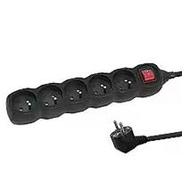 Esperanza ELK215K Power strip 5GN/3M Black ELK215K