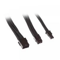 Silverstone 8-Pin-PCIe auf 6+2-Pin-PCIe Verlängerung - 250mm sch SST-PP07-PCIB