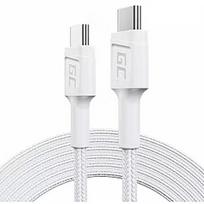 Green Cell KAB USB-C (ST-ST) 2m Green Cell White KABGC29W