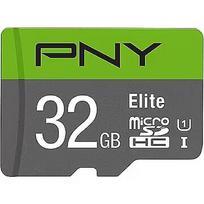 PNY Technologies Elite, microSDHC, 32GB P-SD32GU1100EL-GE