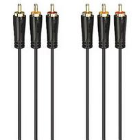 Hama Hama Audio/Video Cable, 3 RCA - 3 RCA, gold-plated, 1.5 m, black - Cable 00205150