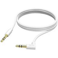 Hama Hama Aux Cable, 3,5 mm - 3,5 mm, 90° angled plug, 1 m, white - Cable 00201529