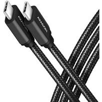 Axagon BUCM3-CM30AB USB-C zu USB-C Kabel 3.2 Gen 1, 3 m, PD 60W, 3A, geflochten - schwarz BUCM3-CM30AB