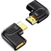 Unitek Adapter kątowy płaski 8K HDMI 90 i 270 stopni A1047ABK03