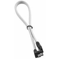 CableMod ModMesh Right Angle SATA 3 Cable, 30cm, White CM-CAB-RSAT-N30KW-R